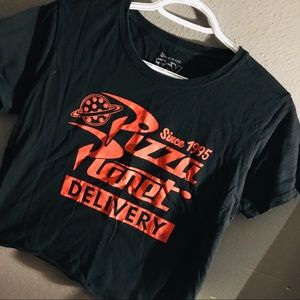 Toy story pizza planet cropped shirt